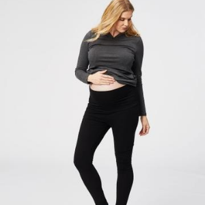 Ripe Organic Cotton Essential Under-Belly Maternity Leggings in Black by  Ripe Maternity