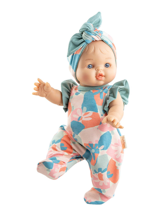 Raky Baby Doll in Romper with Headband - Boxed