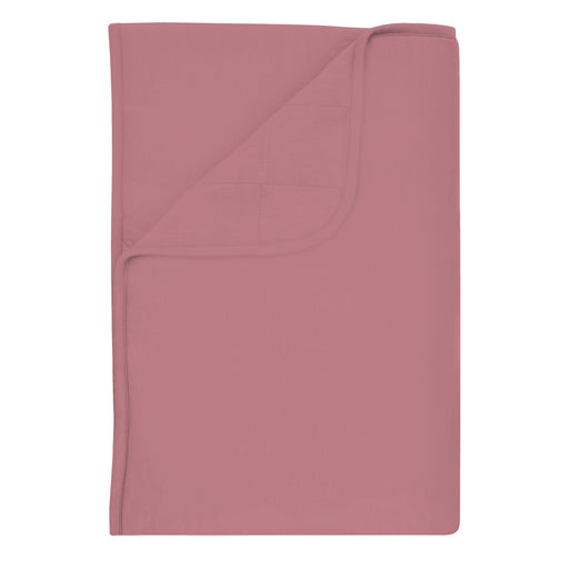 caption-Dusty Rose Toddler Blanket