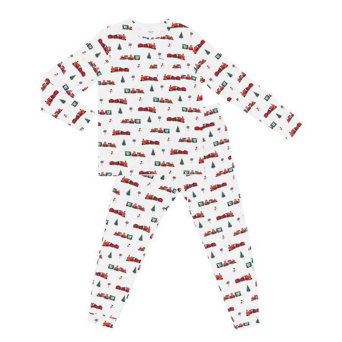 Kyte Baby Holiday Train Christmas - Adult Jogger Set