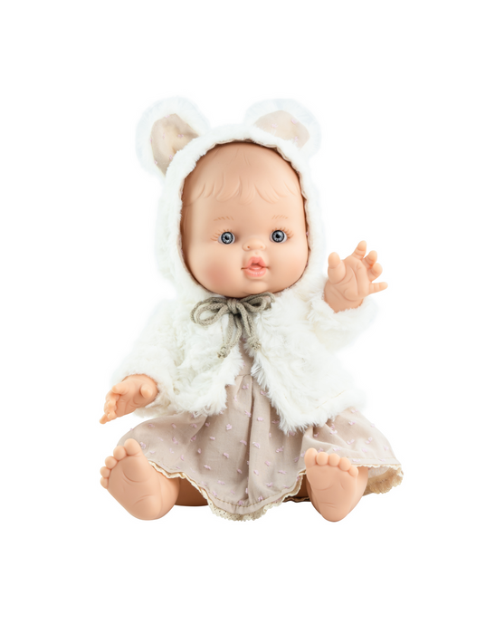 Elvi Baby Doll in Dress & White Sweater - Boxed