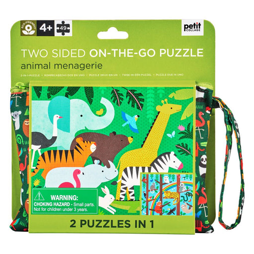 caption-Two Sided animal puzzle