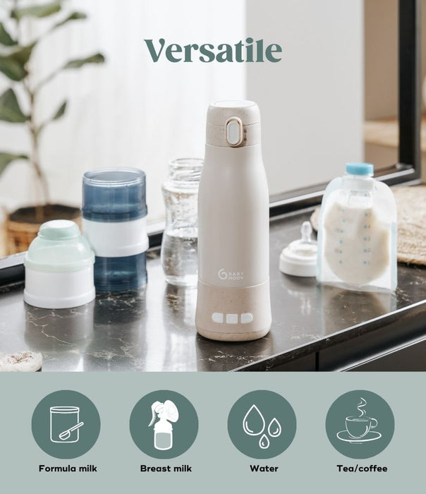 caption-Versatility with Babymoov Portable Bottle Warmer