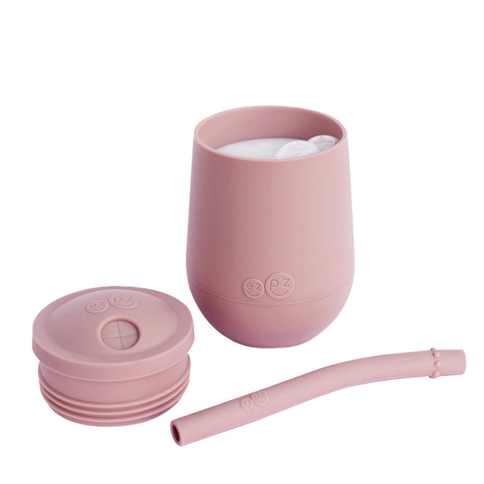 caption-Blush Mini Cup with Straw