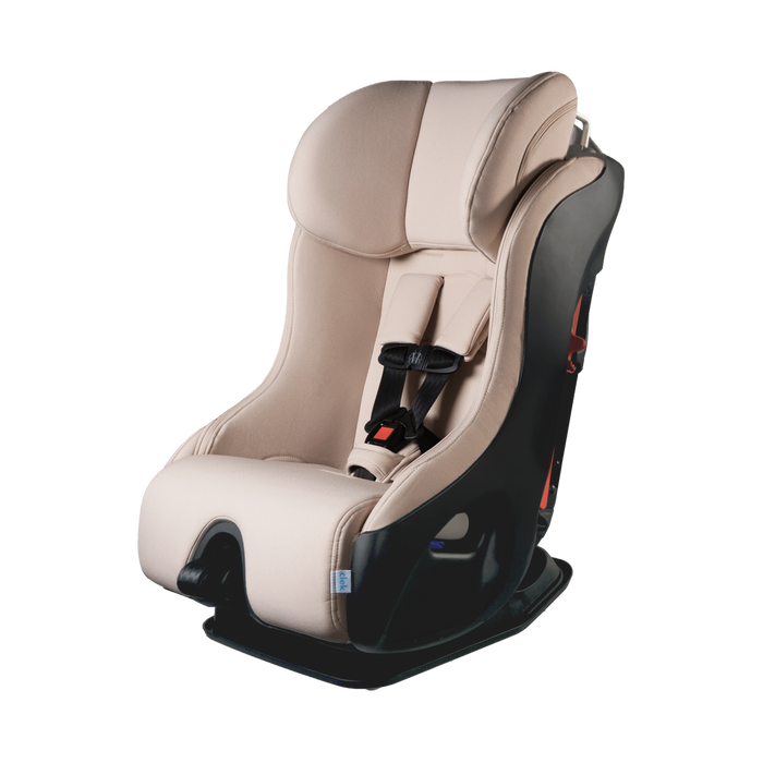 caption-Clek Fllo Convertible Car Seat in Latte Ziip Forward Facing Mode