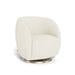 caption-Monte Gem Glider in Ivory Boucle on Matte Gold Swivel 