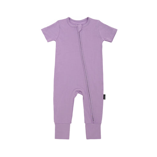 Belan.J Short Sleeve Zipper Romper - Violet - Nurtured