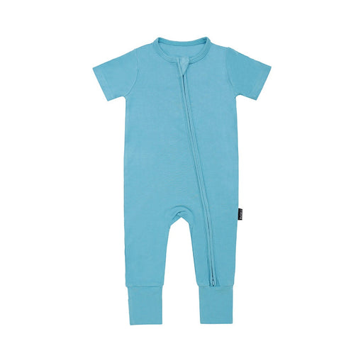 Belan.J Short Sleeve Zipper Romper - Electric Blue - Nurtured