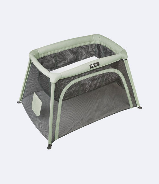 caption-Sage Green Moov & Comfy Playard Travel Crib