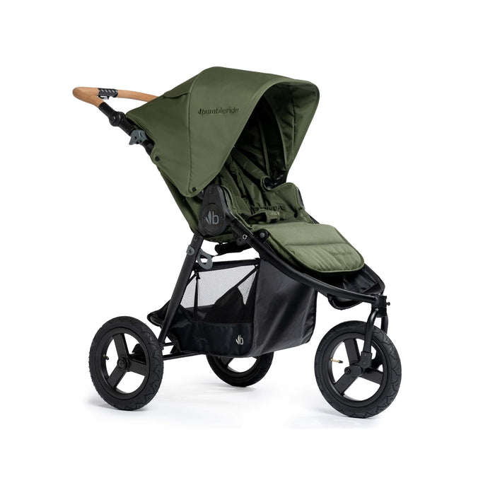 caption-Bumbleride Indie All Terrain Stroller in Olive