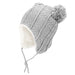 caption-Cozy knit baby winter hat with pom