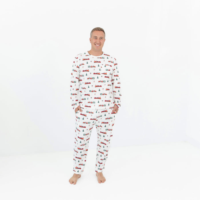 Kyte Baby Holiday Train Christmas - Adult Jogger Set