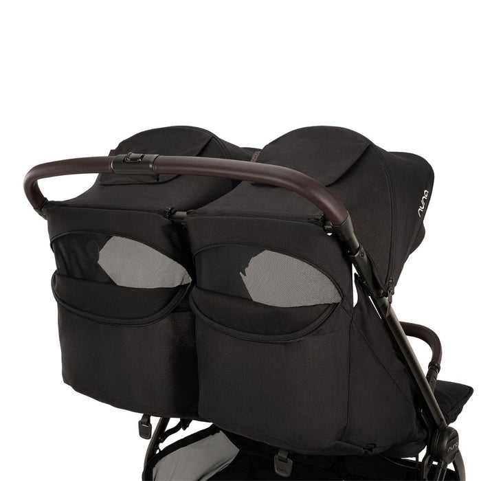 caption-Nuna TRVL dubl Stroller canopy and handlebar features