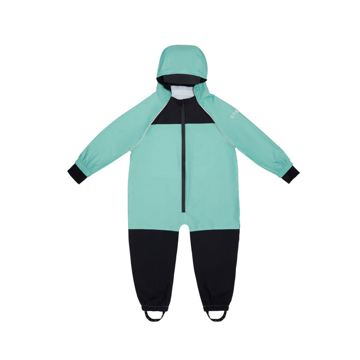 caption-Stonz Rainsuit for toddlers and children in Summer Haze