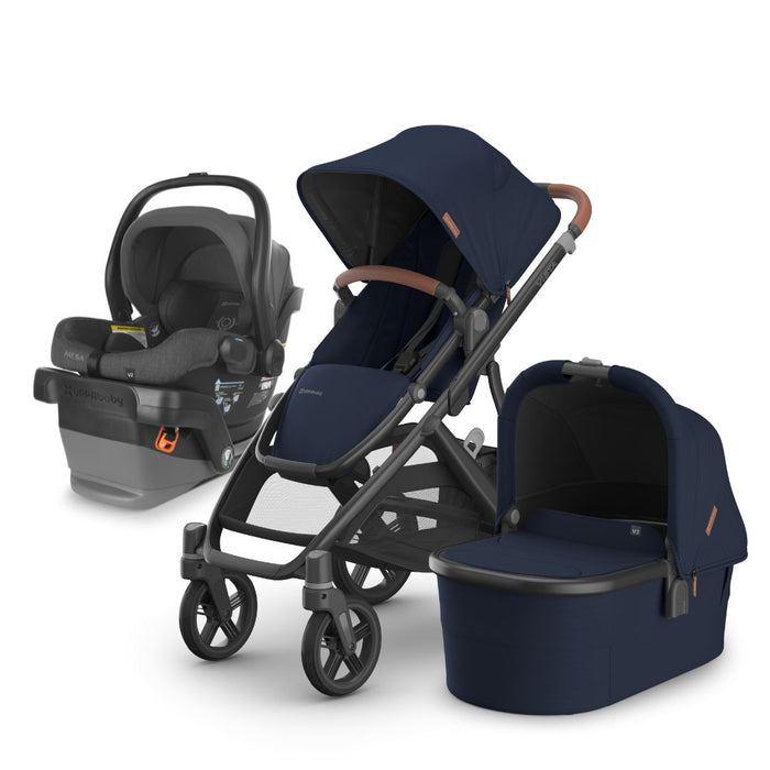 caption-UPPAbaby Bundle with Vista V3 Noa, Bassinet V3 and Mesa V2 in Greyson