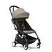 caption-Stokke YOYO3 in Taupe on Black Frame