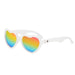 caption-Heart Shaped Sunglasses with Rainbow Lenses