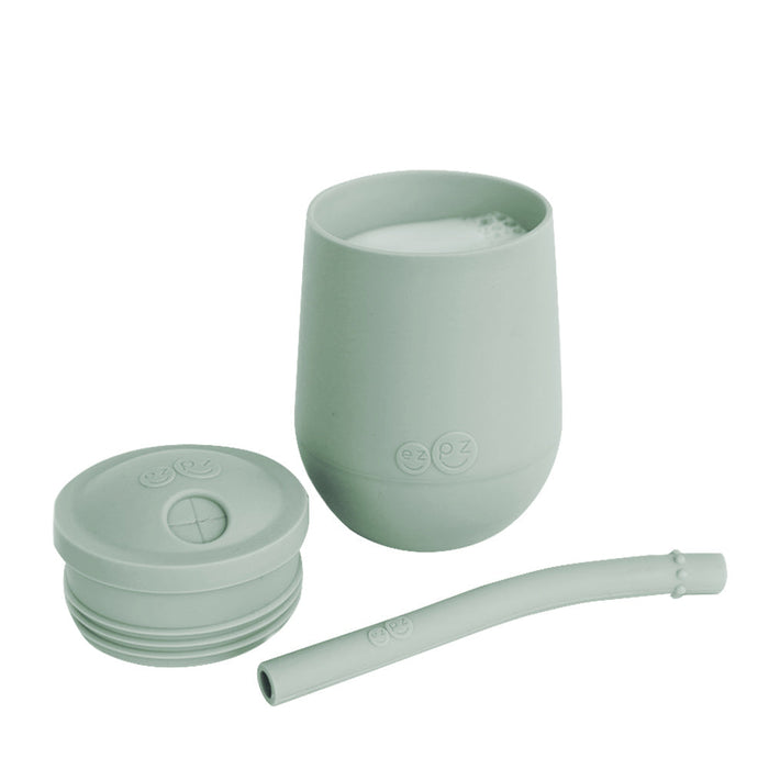 caption-Sage Mini Cup with Straw