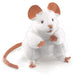 Folkmanis White Mouse Hand Puppet - Nurtured