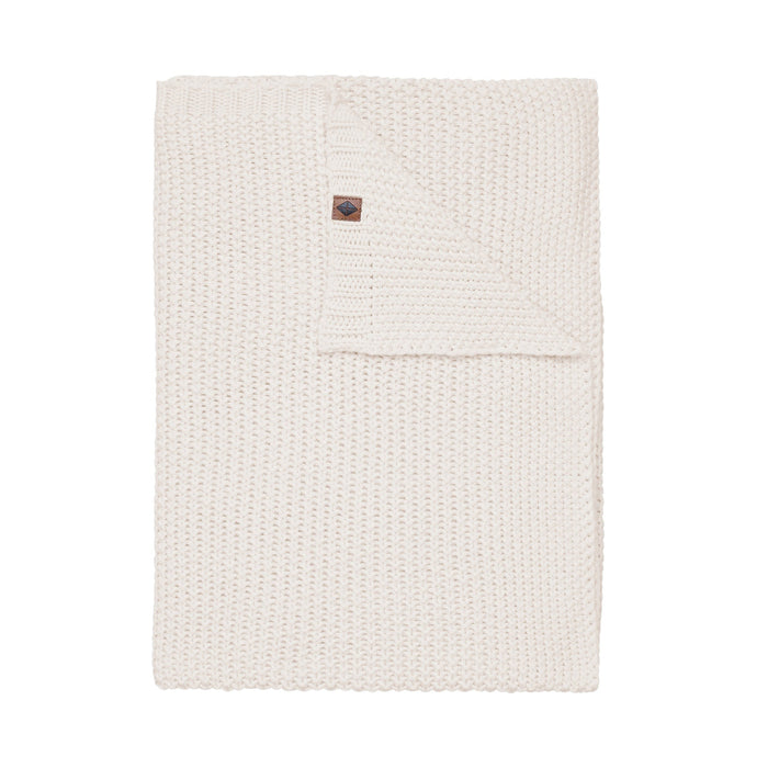 caption-Kyte Baby Chunky Knit Toddler 
blanket in oat