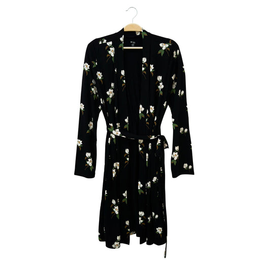 caption-Big Midnight Magnolia Women's Robe