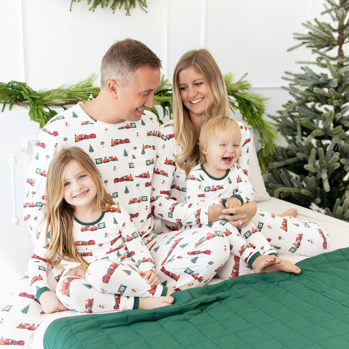 Kyte Baby Holiday Train Christmas - Adult Jogger Set