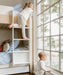 caption-Children's Oeuf Perch Bunk Bed with Trundle and Vertical Ladder