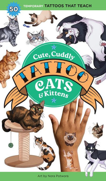 caption-Booklet of 50 Cat and Kitten Tattoos