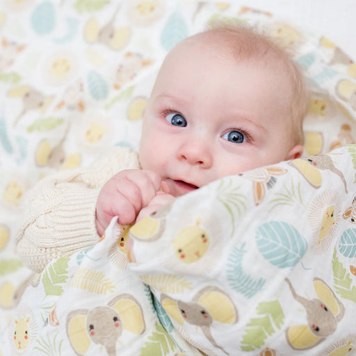 Lulujo Jungle Cotton Swaddle - Nurtured