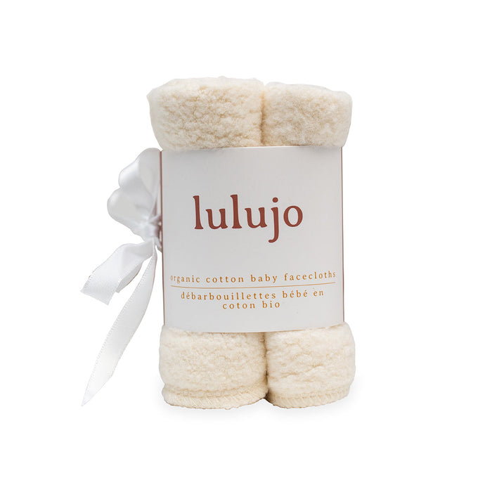 caption-Lulujo Organic Cotton Baby Face Cloths Pack of 4