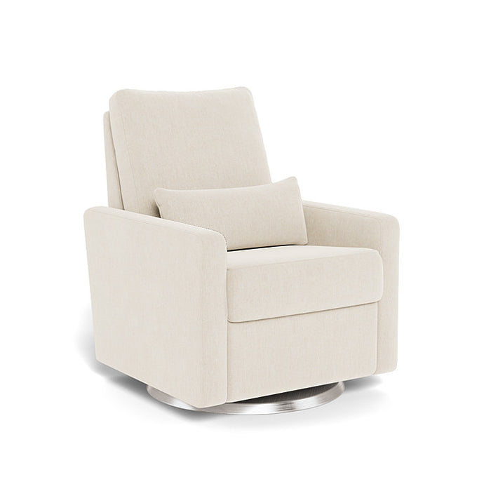 Monte Matera Recliner in Dune with Stainless Swivel Base - Motorized