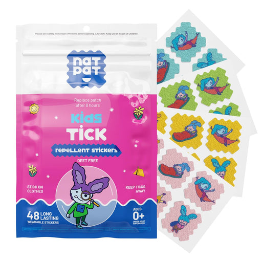 caption-Kids Tick Repellent Stickers