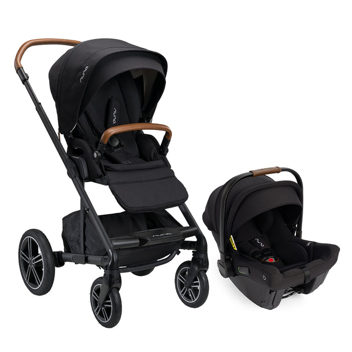 caption-Nuna Pipa Urbn with Nuna Mixx Stroller - Caviar