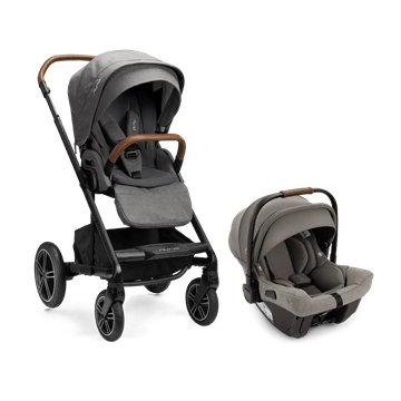 caption-Nuna Pipa Urbn with Nuna Mixx Stroller - Granite