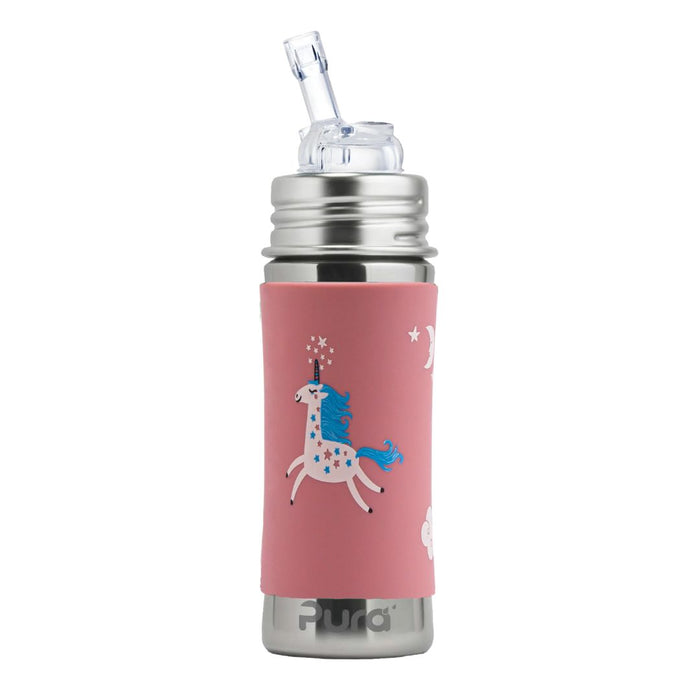 caption-Unicorn Sleeve Pura Straw Bottle