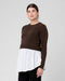 Sandy Detachable Knit Nursing Sweater - Chocolate - Nurtured