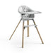 caption-Stokke Clikk High Chair in Nordic Grey - Nurtured.ca