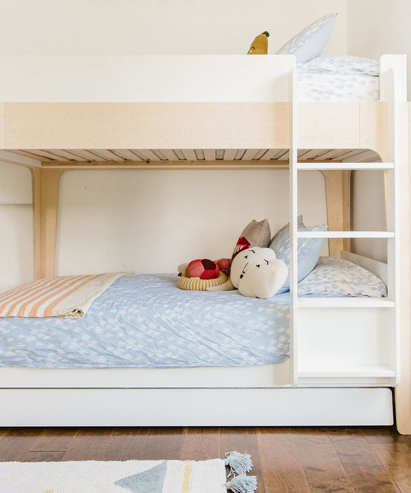 caption-Children's Oeuf Bunk Bed with Trundle