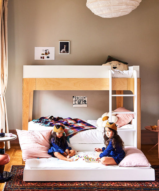 caption-Children's Oeuf Bunk Bed with Trundle - nurtured.ca