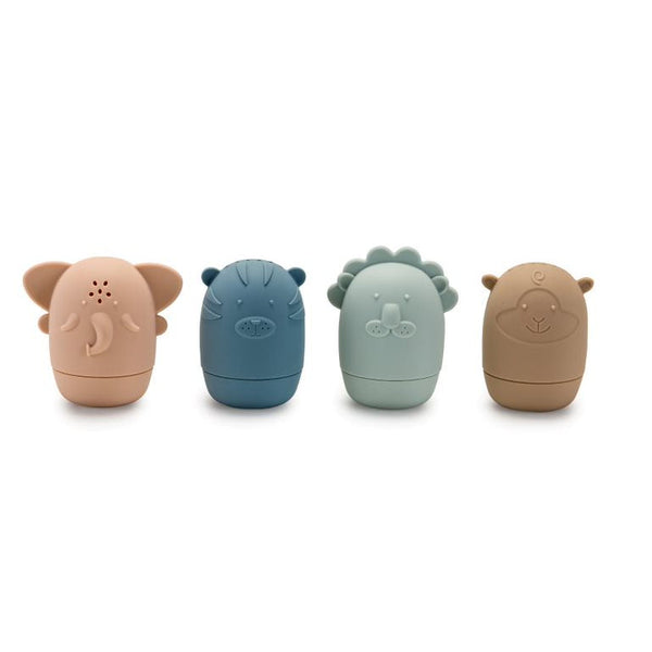 Noüka Silicone Safari Bath Toys - Set of 4