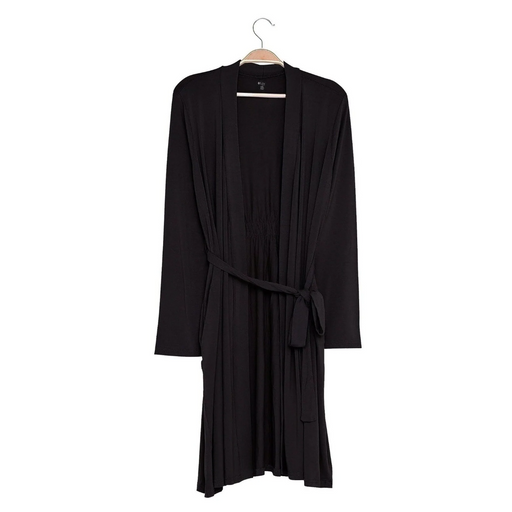 caption-Kyte Baby Women's Robe in Midnight Black