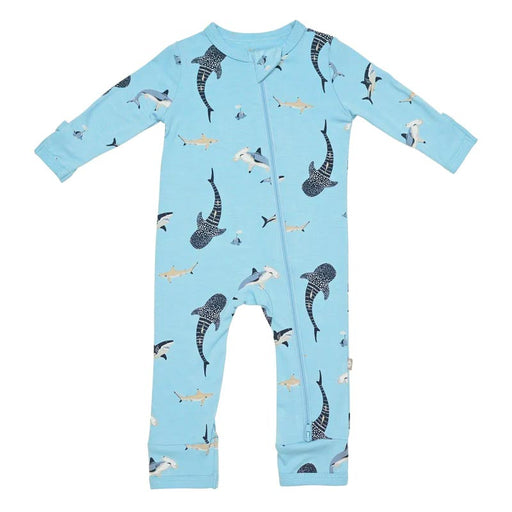 caption-Stream Shark 4T Zippered Romper