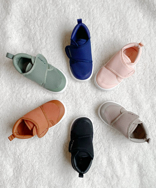 caption-Clockwise: Navy, Haze PInk, Black, Cinnamon, Sea Spray